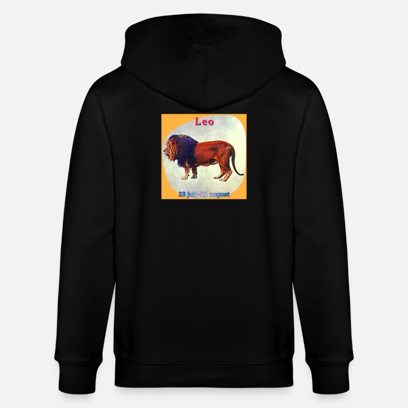 Löwe - Stanley/Stella Unisex Bio-Kapuzenjacke CULTIVATOR - Schwarz