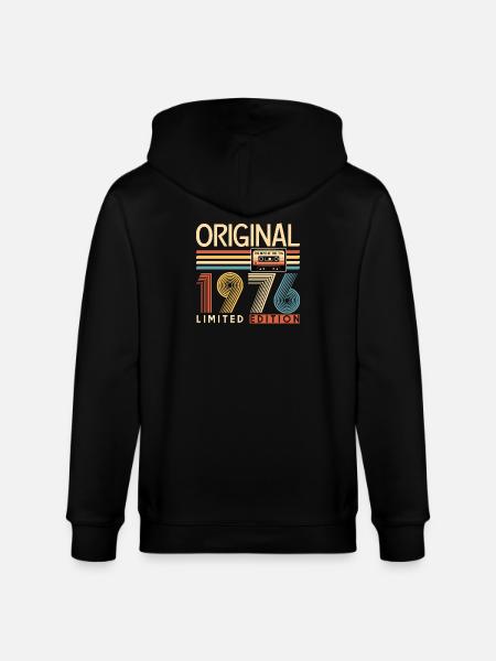 50 years, 50th anniversary - Stanley/Stella CULTIVATOR Unisex Organic Hooded Jacket - black