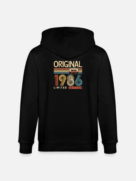40 years, 40th anniversary - Stanley/Stella CULTIVATOR Unisex Organic Hooded Jacket - black
