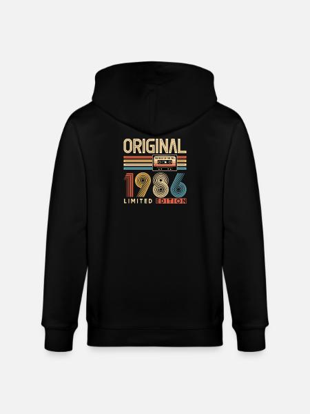 40e anniversaire, 40 ans - Veste à capuche bio CULTIVATOR Stanley/Stella Unisexe - noir