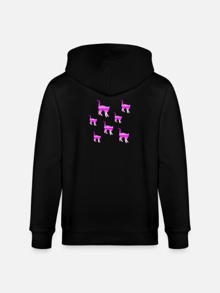 félin - Veste à capuche bio CULTIVATOR Stanley/Stella Unisexe - noir