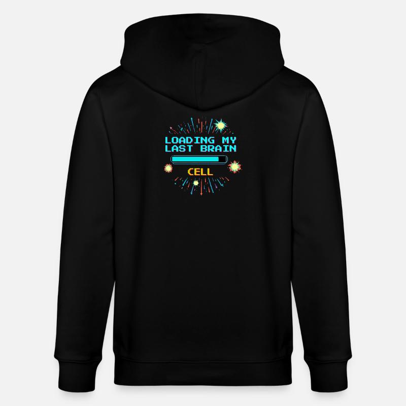 Retro Pixel Vaporwave Temple Gaming - Veste à capuche bio CULTIVATOR Stanley/Stella Unisexe - noir