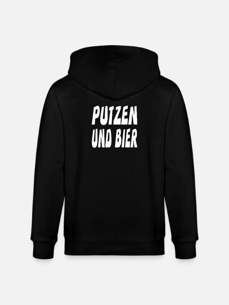Bier - Stanley/Stella Unisex Bio-Kapuzenjacke CULTIVATOR  - Schwarz