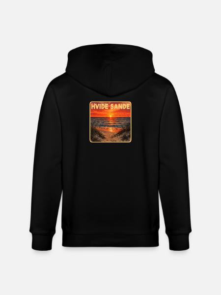 Hvide Sande Dänemark - Stanley/Stella Unisex Bio-Kapuzenjacke CULTIVATOR  - Schwarz