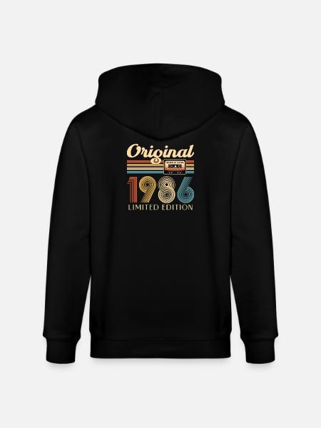 40th birthday, 40 years - Stanley/Stella CULTIVATOR Unisex Organic Hooded Jacket - black