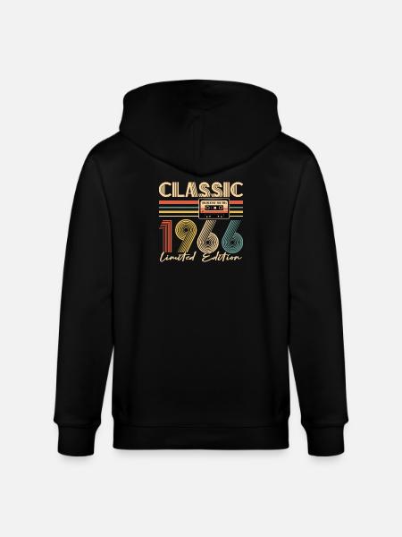 60th birthday, 60 years - Stanley/Stella CULTIVATOR Unisex Organic Hooded Jacket - black