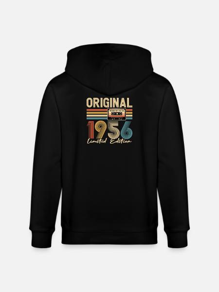 70e anniversaire, 70 ans - Veste à capuche bio CULTIVATOR Stanley/Stella Unisexe - noir