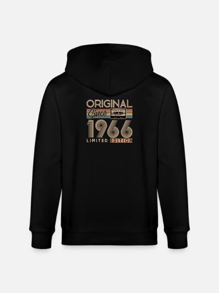 60th birthday, 60 years - Stanley/Stella CULTIVATOR Unisex Organic Hooded Jacket - black