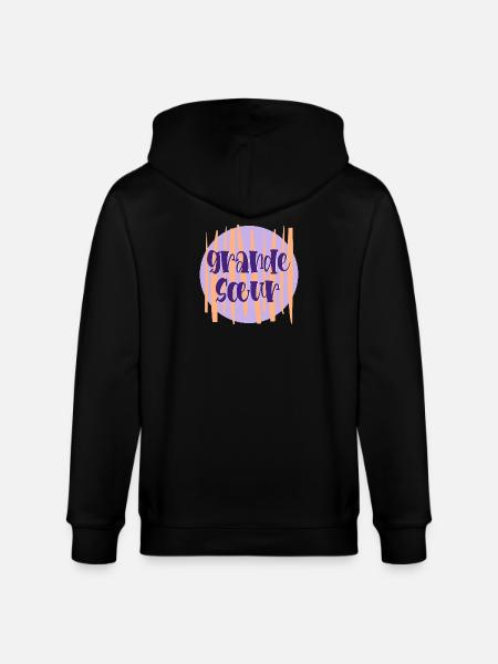 Große Schwester Frankreich - Stanley/Stella Unisex Bio-Kapuzenjacke CULTIVATOR - Schwarz