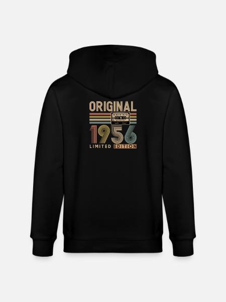 70th birthday, 70 years - Stanley/Stella CULTIVATOR  Unisex Organic Hooded Jacket - black