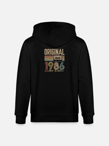 40th birthday, 40 years - Stanley/Stella CULTIVATOR Unisex Organic Hooded Jacket - black