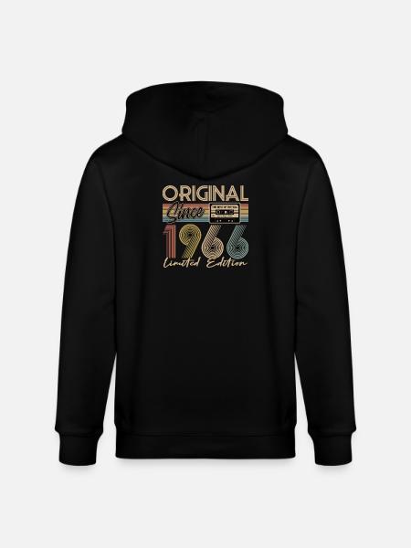 60e anniversaire, 60 ans - Veste à capuche bio CULTIVATOR Stanley/Stella Unisexe - noir