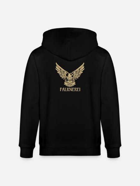 Falconry Falcon Eagle Falconer Falconer - Stanley/Stella CULTIVATOR Unisex Organic Hooded Jacket - black