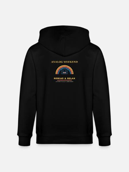 Analog Weekend - Stanley/Stella Unisex Bio-Kapuzenjacke CULTIVATOR - Schwarz