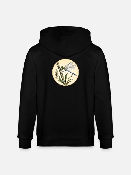 Libellen-Kaiser Anax Imperator - Stanley/Stella Unisex Bio-Kapuzenjacke CULTIVATOR - Schwarz