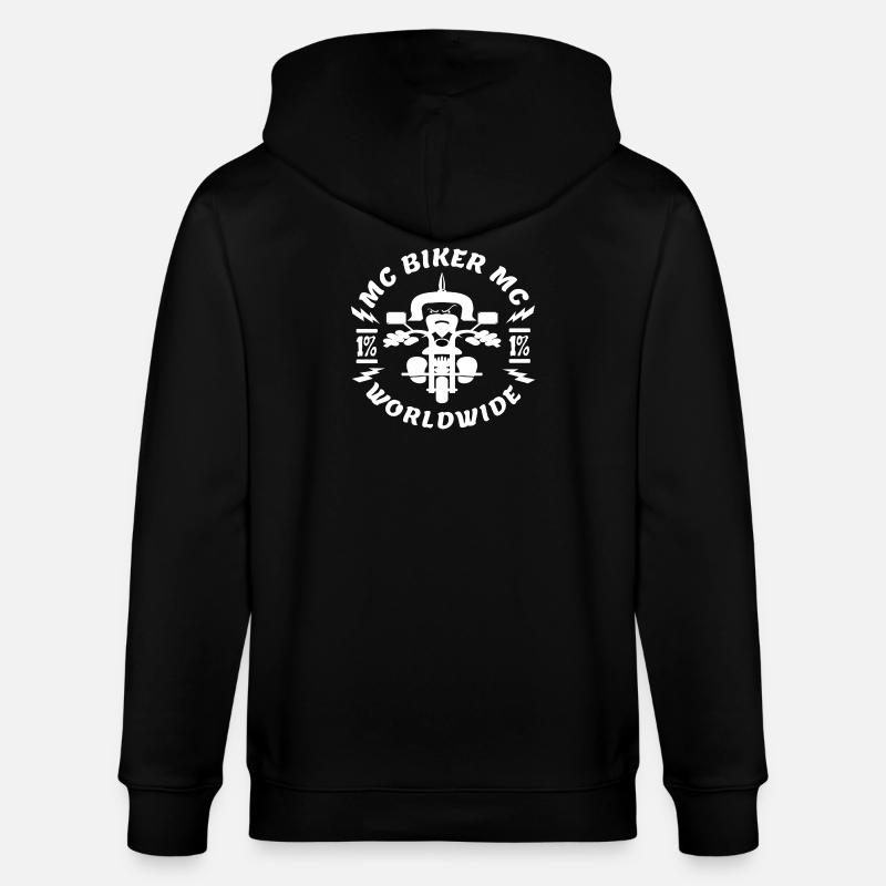 Motorradfahrer, Biker - Stanley/Stella Unisex Bio-Kapuzenjacke CULTIVATOR  - Schwarz