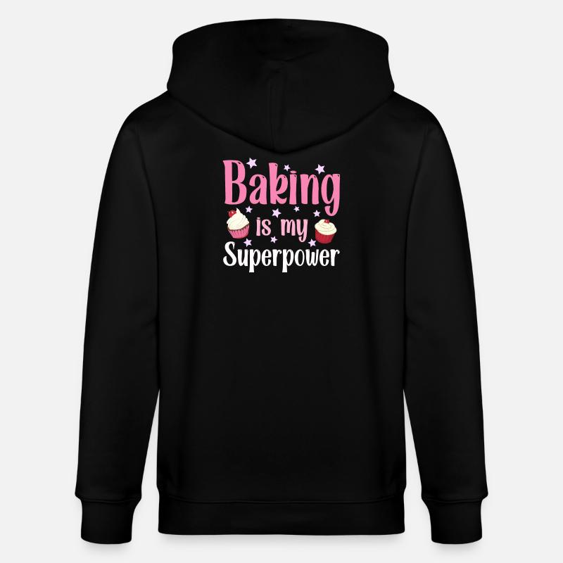 Backen Bäcker Bäckerin - Stanley/Stella Unisex Bio-Kapuzenjacke CULTIVATOR  - Schwarz