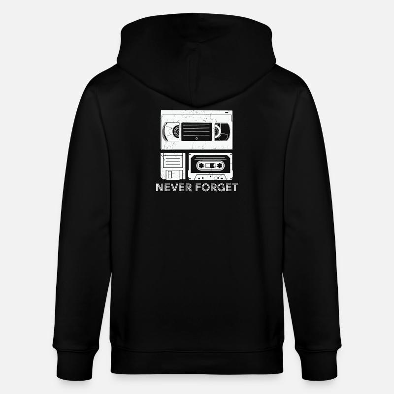 Conception créative de cassette - Veste à capuche bio CULTIVATOR Stanley/Stella Unisexe - noir