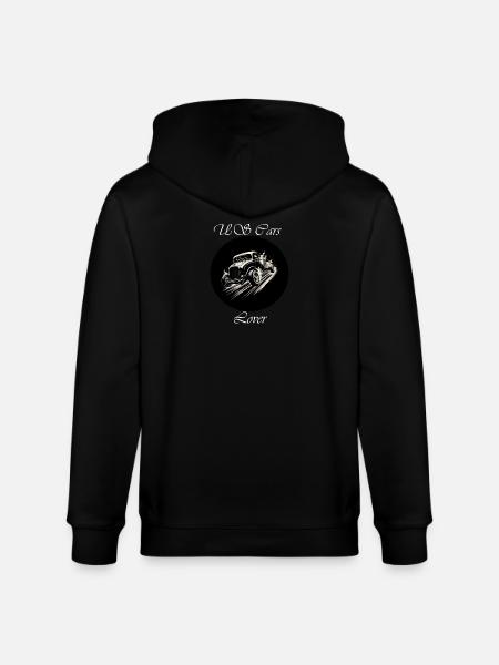 US Cars Lover white - Stanley/Stella CULTIVATOR Unisex Organic Hooded Jacket - black