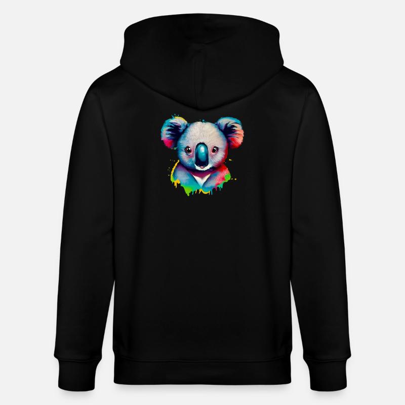 Koala - Veste à capuche bio CULTIVATOR Stanley/Stella Unisexe - noir