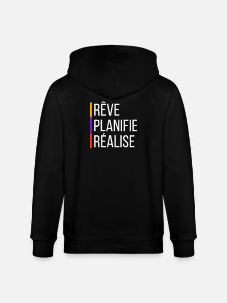 Citation de Motivation - Veste à capuche bio CULTIVATOR Stanley/Stella Unisexe - noir