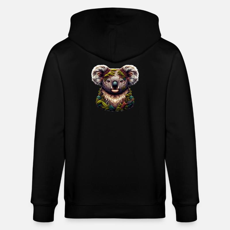 Koala - Veste à capuche bio CULTIVATOR Stanley/Stella Unisexe - noir
