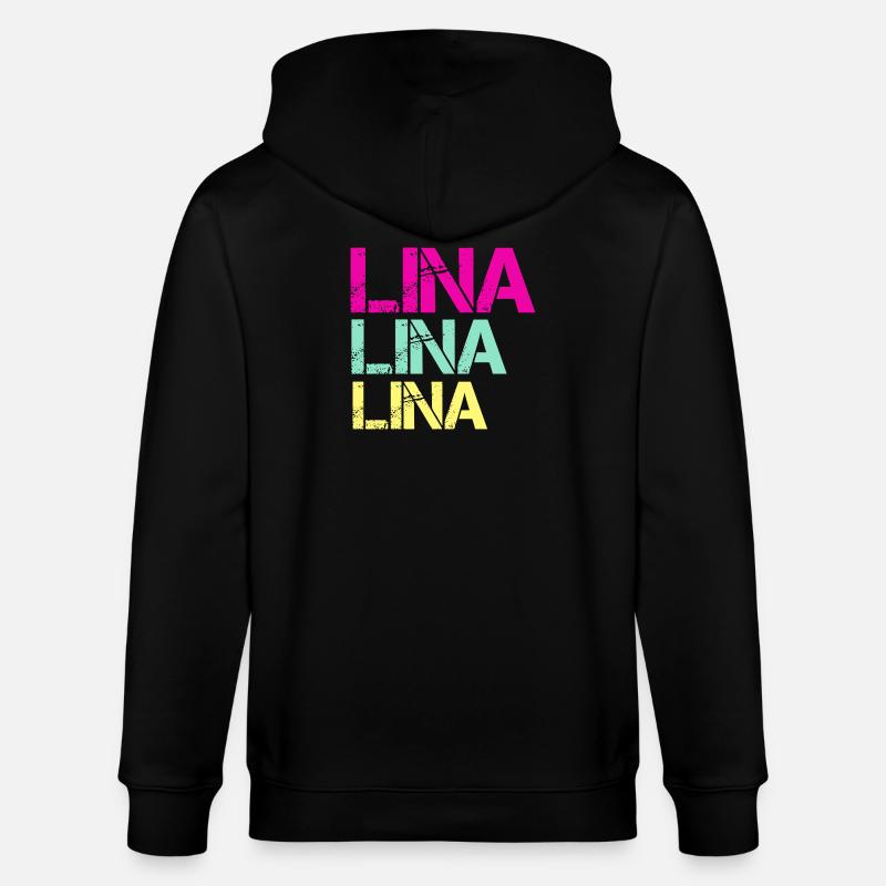 Triptyque néon LINA - Veste à capuche bio CULTIVATOR Stanley/Stella Unisexe - noir