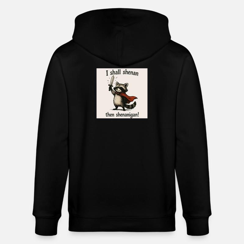 Héros raton laveur Péripée - Veste à capuche bio CULTIVATOR Stanley/Stella Unisexe - noir