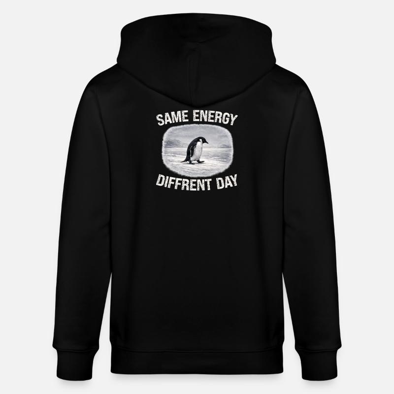 Journée de différence d’énergie - Veste à capuche bio CULTIVATOR Stanley/Stella Unisexe - noir