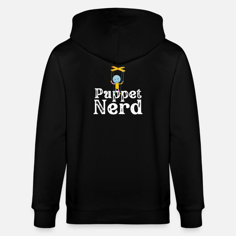 Puppet Nerd Marionette - Stanley/Stella Unisex Bio-Kapuzenjacke CULTIVATOR  - Schwarz