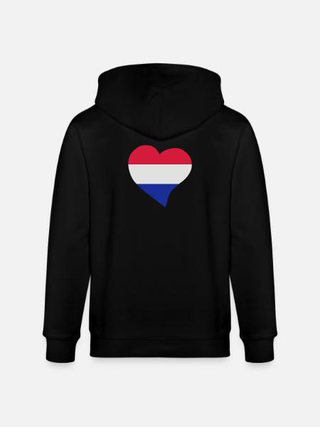 Dutch heart - Stanley/Stella CULTIVATOR  Unisex Organic Hooded Jacket - black