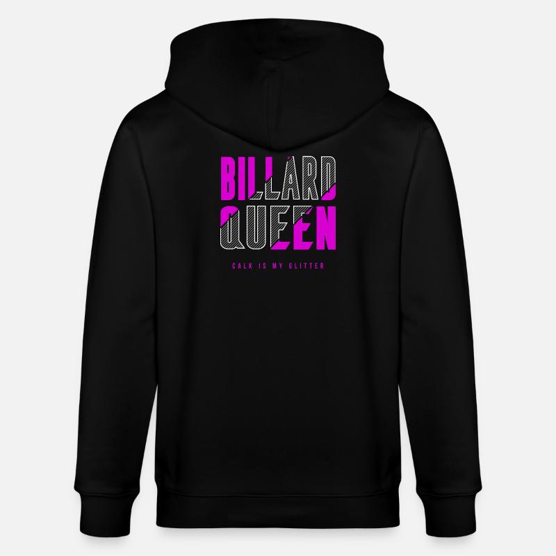 Billard Königin - Stanley/Stella Unisex Bio-Kapuzenjacke CULTIVATOR  - Schwarz