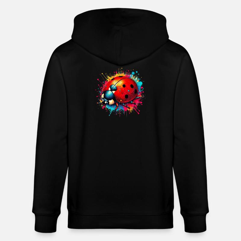 Coccinelle - Veste à capuche bio CULTIVATOR Stanley/Stella Unisexe - noir