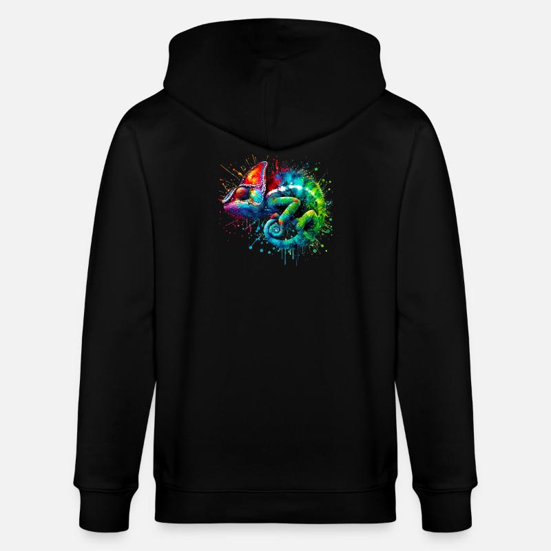 Caméléon - Veste à capuche bio CULTIVATOR Stanley/Stella Unisexe - noir