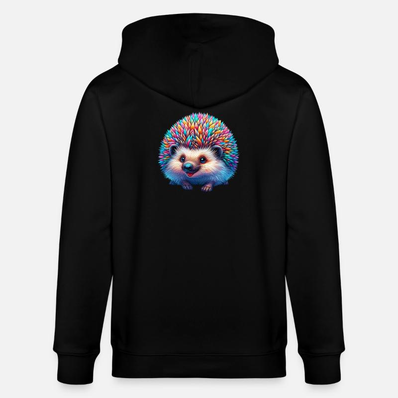 Igel - Stanley/Stella Unisex Bio-Kapuzenjacke CULTIVATOR  - Schwarz