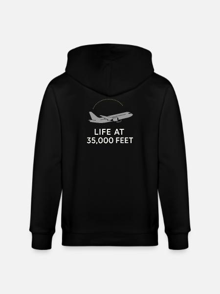 Flugbegleiter Kabinencrew Leben Luftfahrt - Stanley/Stella Unisex Bio-Kapuzenjacke CULTIVATOR  - Schwarz