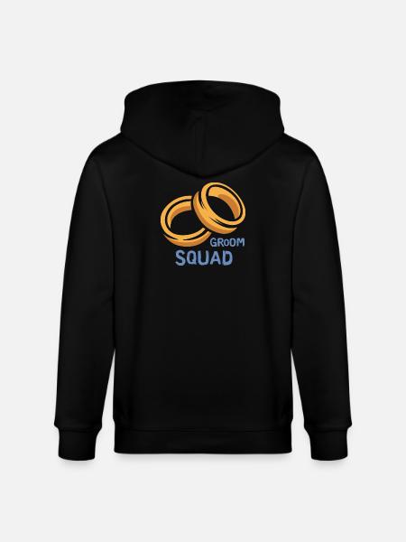 Groom Squad Ringe Junggesellenabschied - Stanley/Stella Unisex Bio-Kapuzenjacke CULTIVATOR - Schwarz