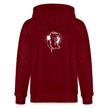Direct Motocross Statement - Stanley/Stella CULTIVATOR  Unisex Organic Hooded Jacket - burgundy - Back - Anna (173cm)