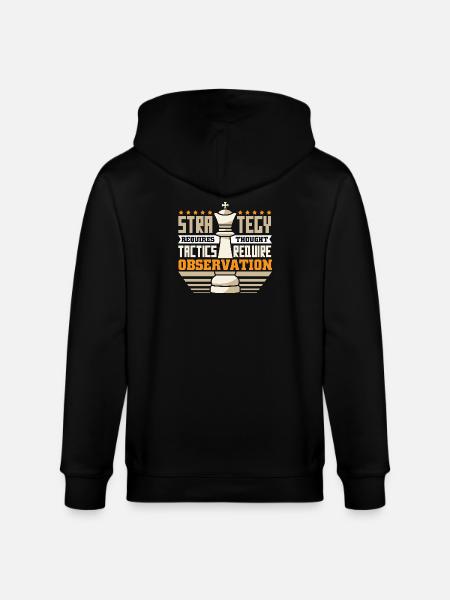 Chess Chess Player Chessboard - Stanley/Stella CULTIVATOR Unisex Organic Hooded Jacket - black