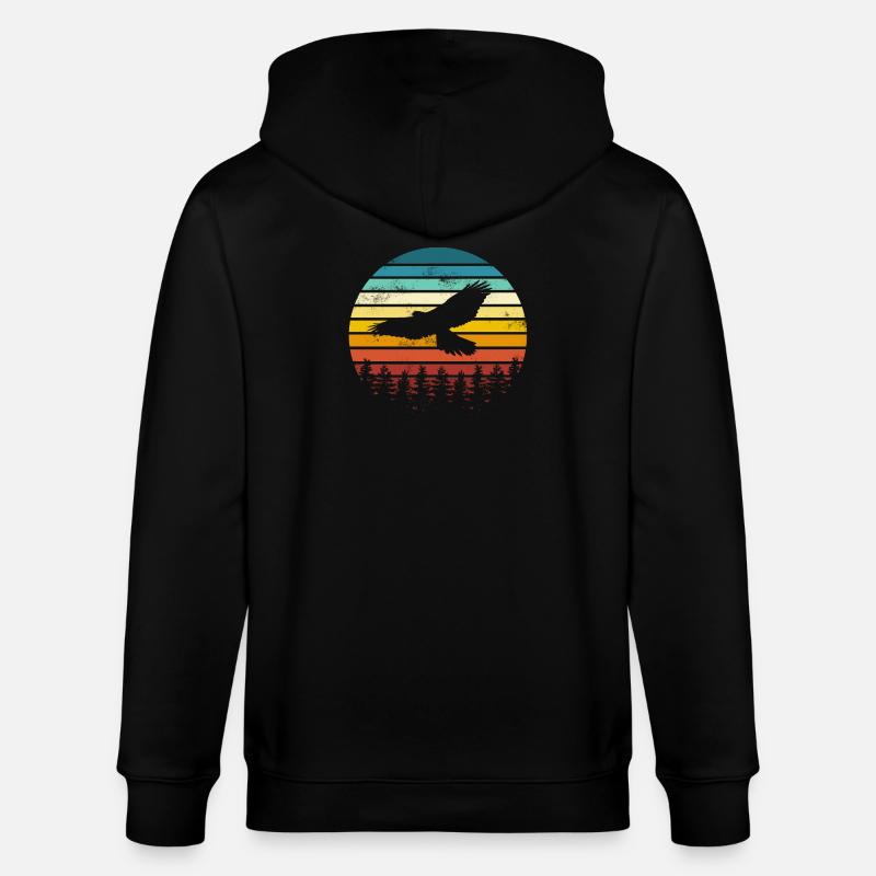 Vogel Adler - Veste à capuche bio CULTIVATOR Stanley/Stella Unisexe - noir