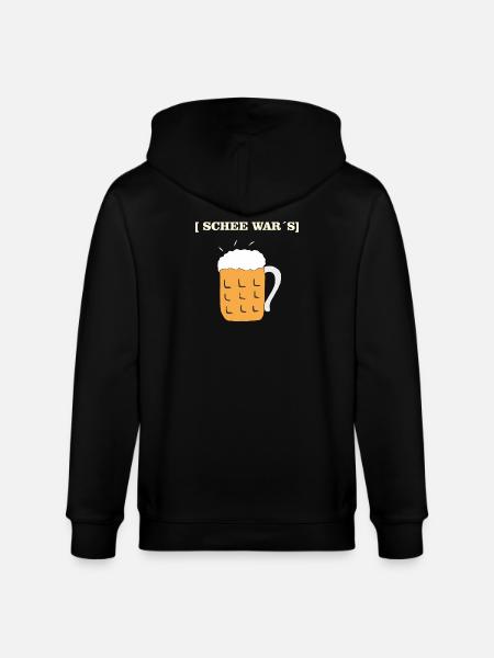 SCHEE WARS BIERKRUG - Stanley/Stella Unisex Bio-Kapuzenjacke CULTIVATOR  - Schwarz