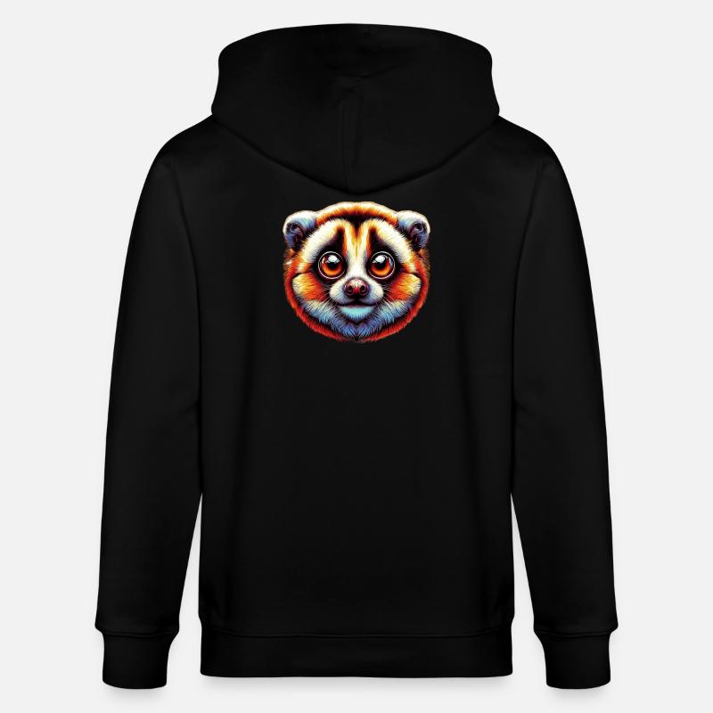 Lori Lento Slow Loris - Stanley/Stella Unisex Bio-Kapuzenjacke CULTIVATOR  - Schwarz