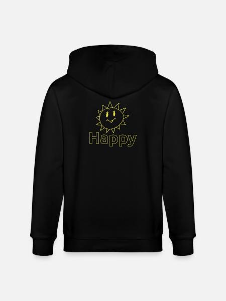 Happy Sonne - Stanley/Stella Unisex Bio-Kapuzenjacke CULTIVATOR - Schwarz