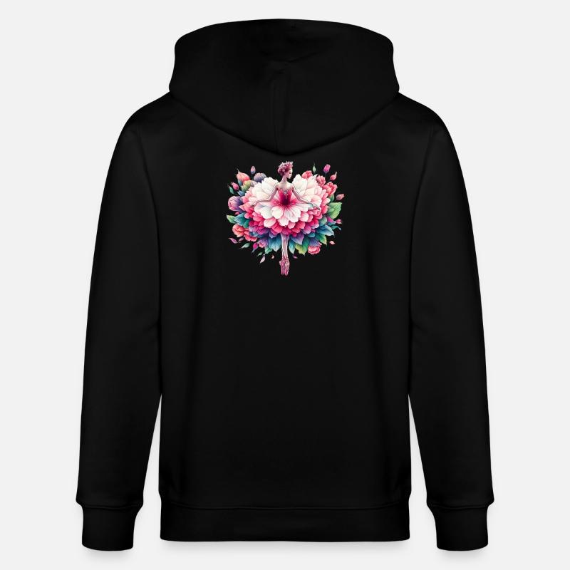 Danseuse de ballet avec tutu - Veste à capuche bio CULTIVATOR Stanley/Stella Unisexe - noir