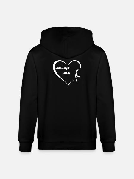 Lieblingsinsel Sylt - Stanley/Stella Unisex Bio-Kapuzenjacke CULTIVATOR  - Schwarz