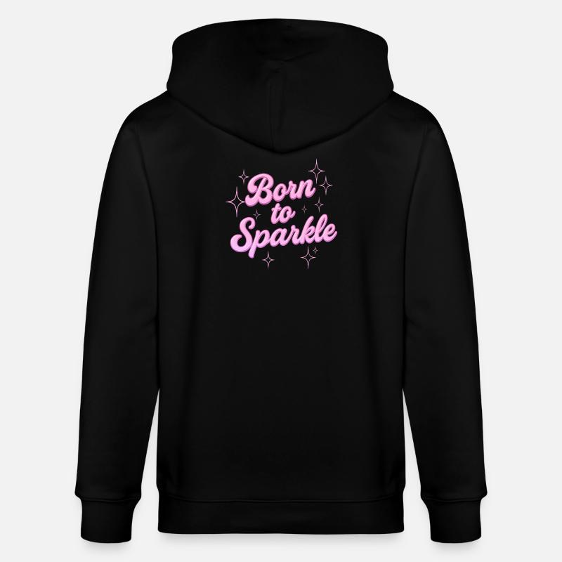 Né pour briller / Y2K Statement Design - Veste à capuche bio CULTIVATOR Stanley/Stella Unisexe - noir