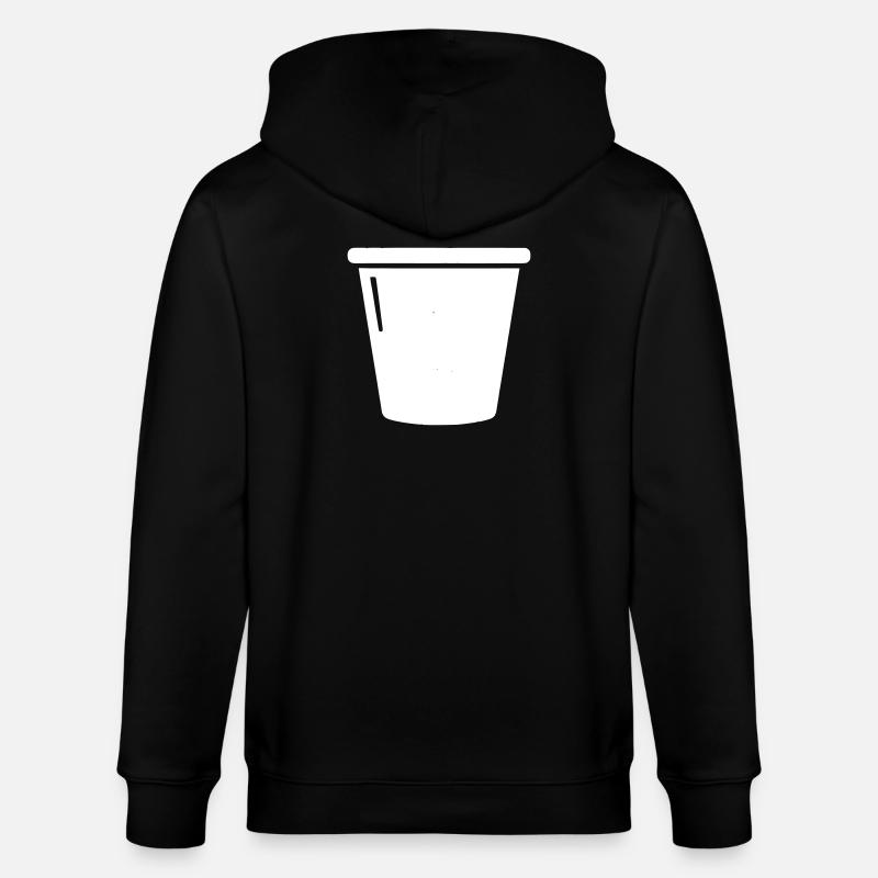 Eimer Putzeimer Haushalt Icon Vektor - Stanley/Stella Unisex Bio-Kapuzenjacke CULTIVATOR - Schwarz