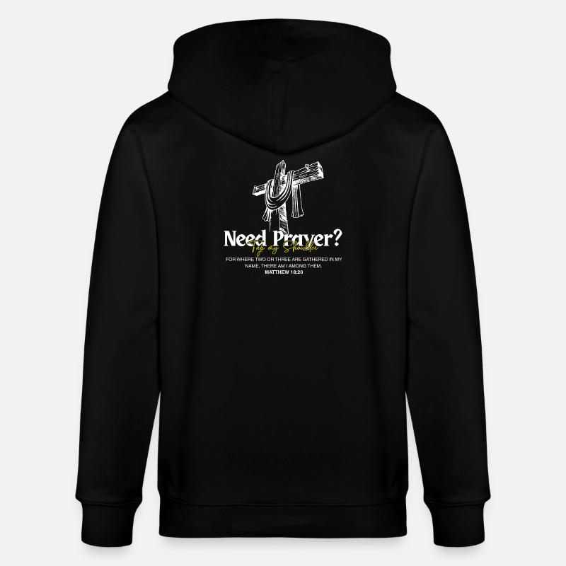 Jesus-Gläubiger - Stanley/Stella Unisex Bio-Kapuzenjacke CULTIVATOR  - Schwarz