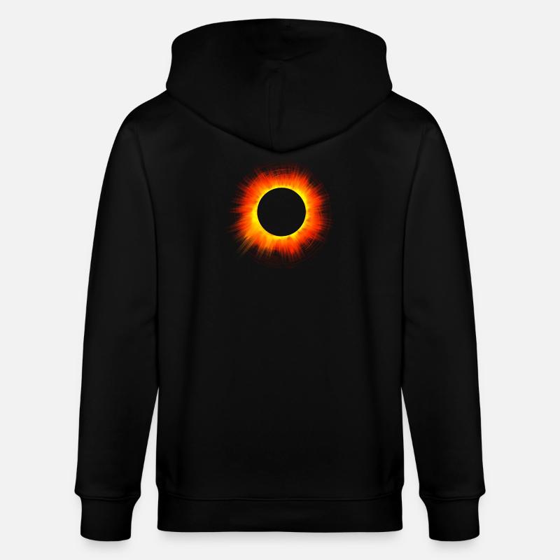 Sonnenfinsternis Total Solar Eclipse - Stanley/Stella Unisex Bio-Kapuzenjacke CULTIVATOR  - Schwarz