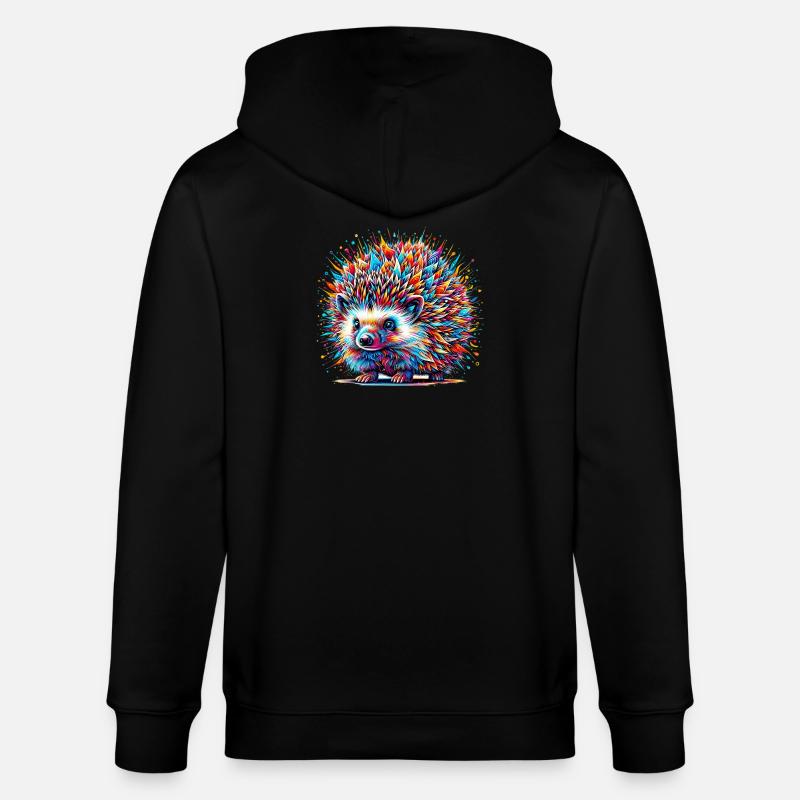 Hérisson - Veste à capuche bio CULTIVATOR Stanley/Stella Unisexe - noir